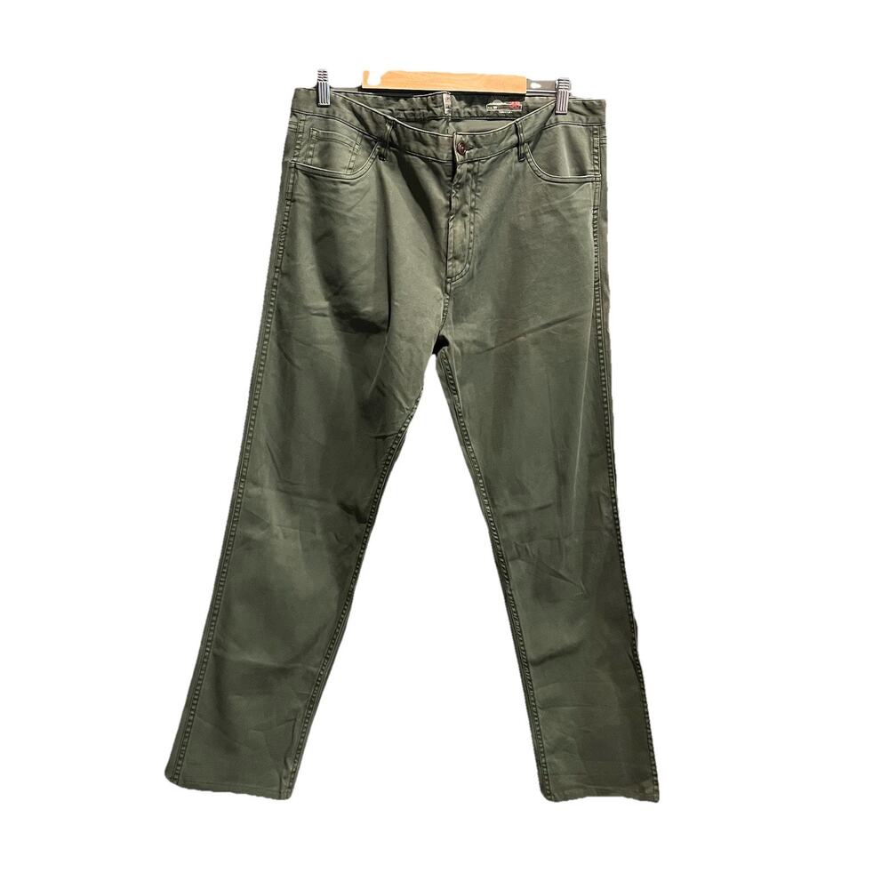 Faherty Dark Green‎ Straight Leg Men's Jeans Size 38
